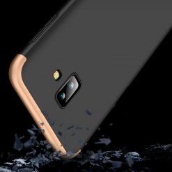 Lacné Kryty | Puzdro 360 Protection zlato-čierne – Samsung Galaxy J6+ (J6 Plus) | Lacné Kryty
