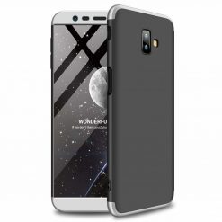 Puzdro 360 Protection strieborno-čierne – Samsung Galaxy J6+ (J6 Plus)