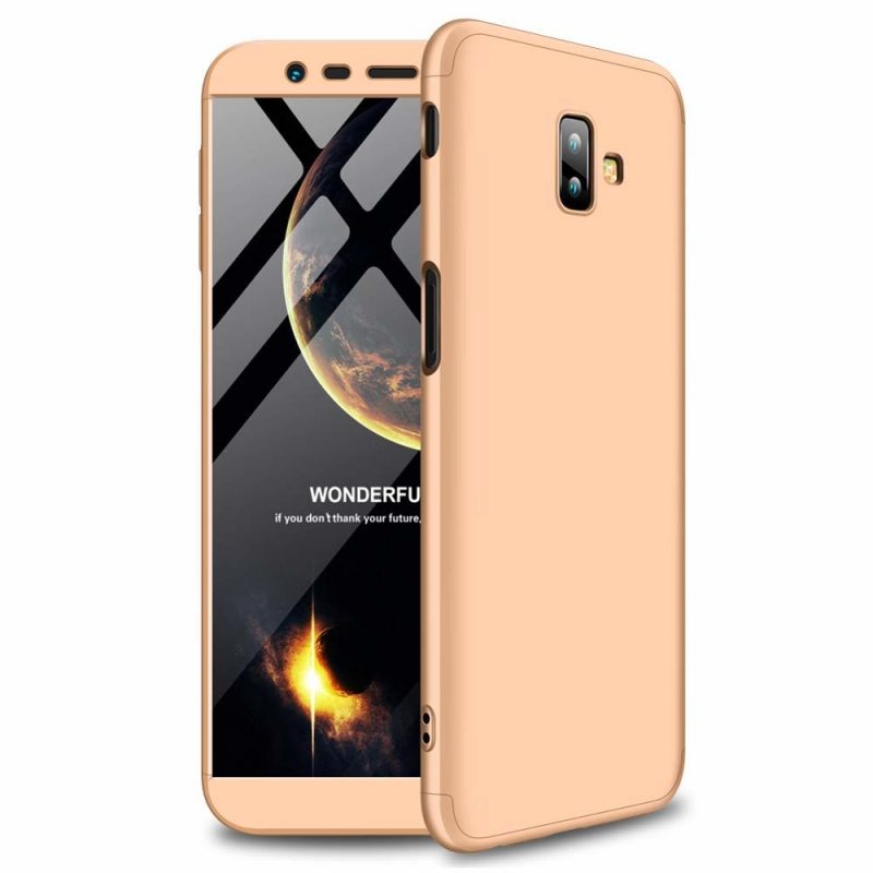 Lacné Kryty | Puzdro 360 Protection zlaté – Samsung Galaxy J6+ (J6 Plus)