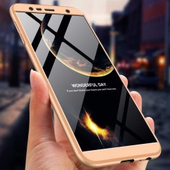 Puzdro 360 Protection zlaté – Samsung Galaxy J6+ (J6 Plus) | Lacné Kryty Lacné Kryty | Puzdro 360 Protection zlaté – Samsung Galaxy J6+ (J6 Plus) | Lacné Kryty