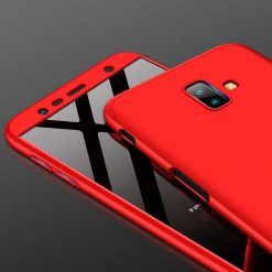 Puzdro 360 Protection červené – Samsung Galaxy J6+ (J6 Plus) | Lacné Kryty Lacné Kryty | Puzdro 360 Protection červené – Samsung Galaxy J6+ (J6 Plus) | Lacné Kryty