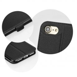 Lacné Kryty | Knižkové puzdro Book Pocket čierne – iPhone 7 Plus / 8 Plus | Lacné Kryty