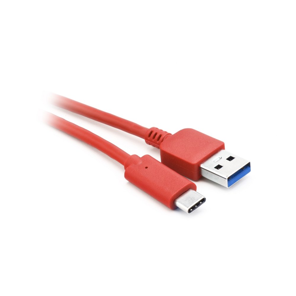 Datový kabel USB-C 3.0 červený 1m