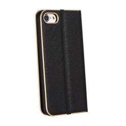 Lacné Kryty | Knižkové puzdro Luna Book čierne – iPhone 7 Plus / 8 Plus | Lacné Kryty