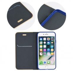 Lacné Kryty | Knižkové puzdro Luna Book modré – iPhone 7 Plus / 8 Plus | Lacné Kryty