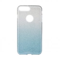 Ligotavy Kryt Forcell Shining transparentno-modrý – iPhone 7 Plus / 8 Plus