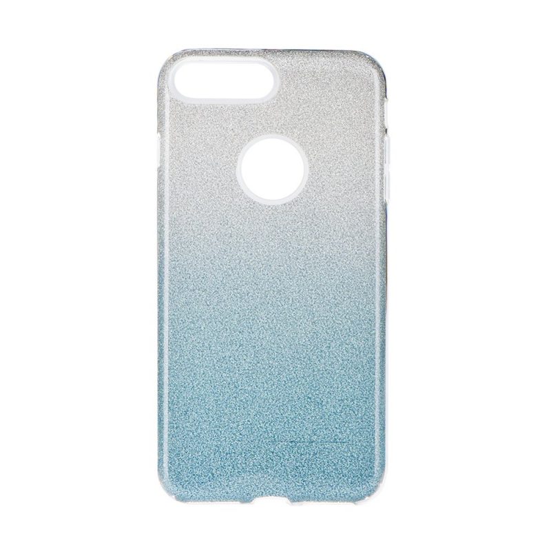 Lacné Kryty | Ligotavý Kryt Forcell Shining transparentno-modrý – iPhone 7 Plus / 8 Plus