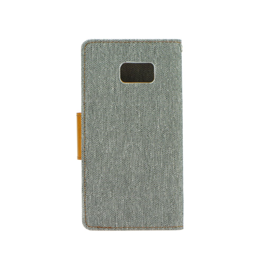 Peňaženkové puzdro Canvas Book sivé – Samsung Galaxy A6 2018 | Lacné Kryty Lacné Kryty | Peňaženkové puzdro Canvas Book sivé – Samsung Galaxy A6 2018 | Lacné Kryty