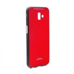 Sklenený kryt Glass Case červený – Samsung Galaxy J6+ (J6 Plus)