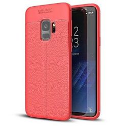 Zadný kryt litchi pattern červený – Samsung Galaxy S9