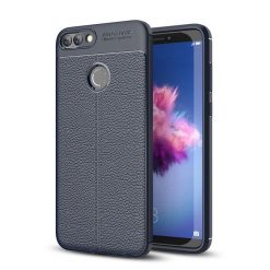 Lacné Kryty | Zadný kryt litchi pattern modrý – Huawei P Smart | Lacné Kryty