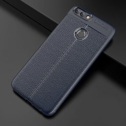 Lacné Kryty | Zadný kryt litchi pattern modrý – Huawei P Smart | Lacné Kryty