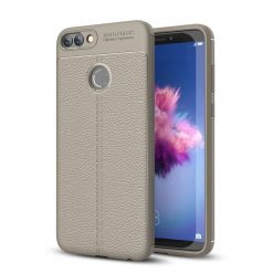 Lacné Kryty | Zadný kryt litchi pattern sivý – Huawei P Smart | Lacné Kryty