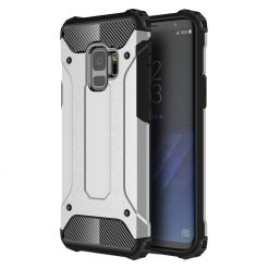 Odolný kryt Hybrid Armor strieborný – Samsung Galaxy S9