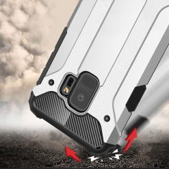 Odolný kryt Hybrid Armor strieborný – Samsung Galaxy S9 | Lacné Kryty Lacné Kryty | Odolný kryt Hybrid Armor strieborný – Samsung Galaxy S9 | Lacné Kryty
