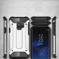Odolný kryt Hybrid Armor strieborný – Samsung Galaxy S9 | Lacné Kryty Lacné Kryty | Odolný kryt Hybrid Armor strieborný – Samsung Galaxy S9 | Lacné Kryty