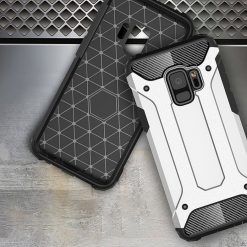 Odolný kryt Hybrid Armor strieborný – Samsung Galaxy S9 | Lacné Kryty Lacné Kryty | Odolný kryt Hybrid Armor strieborný – Samsung Galaxy S9 | Lacné Kryty