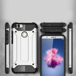 Lacné Kryty | Odolný kryt Hybrid Armor strieborný – Huawei P Smart | Lacné Kryty