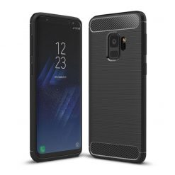 Zadný kryt Carbon case čierny – Samsung Galaxy S9