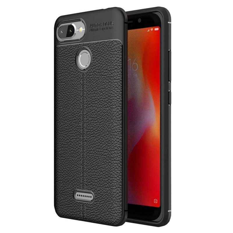 Lacné Kryty | Zadný kryt litchi pattern čierny – Xiaomi Redmi 6