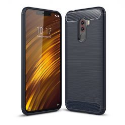 Zadný kryt Carbon case modrý – Xiaomi Pocophone F1