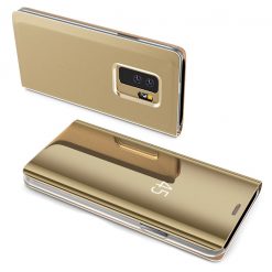 Lacné Kryty | Priehľadný kryt Clear View Case zlatý – Samsung Galaxy S9 | Lacné Kryty