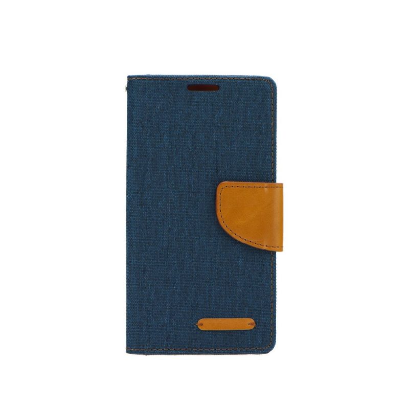 Lacné Kryty | Peňaženkové puzdro Canvas Book námornícka modrá – Samsung Galaxy S9