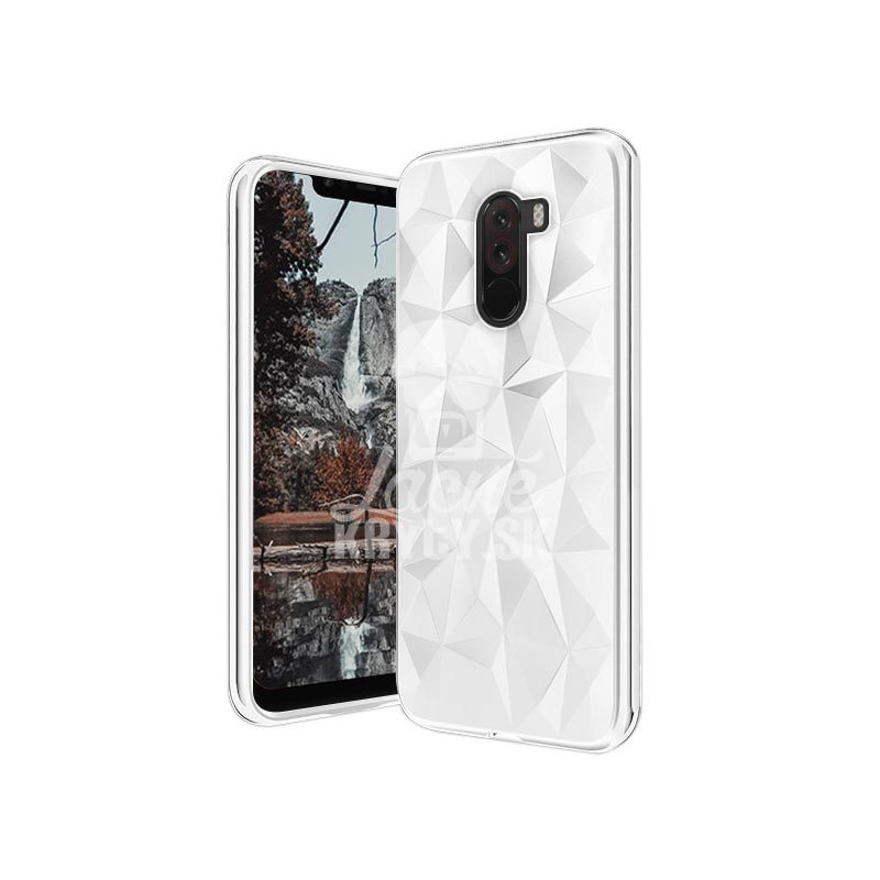 Lacné Kryty | Silikónový kryt Prism biely – Xiaomi Pocophone F1