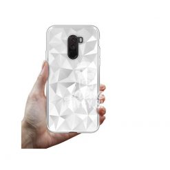 Lacné Kryty | Silikónový kryt Prism biely – Xiaomi Pocophone F1 | Lacné Kryty