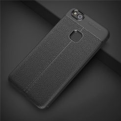 Lacné Kryty | Zadný kryt litchi pattern čierny – Huawei P10 Lite | Lacné Kryty