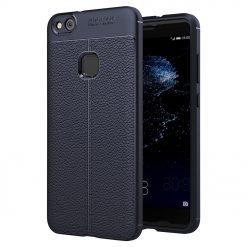 Zadný kryt litchi pattern modrý – Huawei P10 Lite