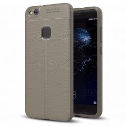 Zadný kryt litchi pattern sivý – Huawei P10 Lite