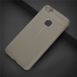 Lacné Kryty | Zadný kryt litchi pattern sivý – Huawei P10 Lite | Lacné Kryty