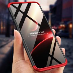 Lacné Kryty | Puzdro 360 Protection červeno-čierne – iPhone Xs Max | Lacné Kryty