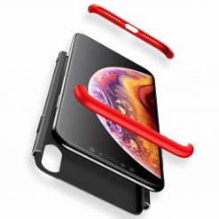 Lacné Kryty | Puzdro 360 Protection červeno-čierne – iPhone Xs Max | Lacné Kryty