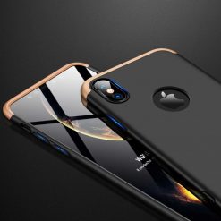 Puzdro 360 Protection čierno-zlaté – iPhone Xs Max | Lacné Kryty Lacné Kryty | Puzdro 360 Protection čierno-zlaté – iPhone Xs Max | Lacné Kryty