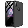 Lacné Kryty | Puzdro 360 Protection strieborno-čierne – iPhone Xs Max | Lacné Kryty