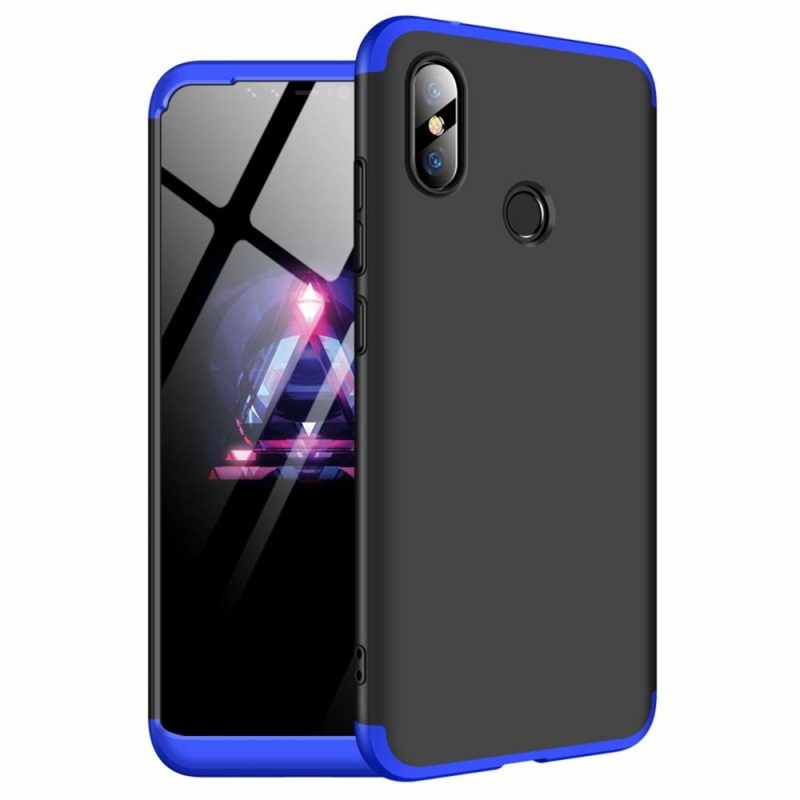 Lacné Kryty | Puzdro 360 Protection čierno-modré – Xiaomi Redmi Note 6 Pro