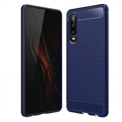 Zadný kryt Forcell Carbon modrý – Huawei P30