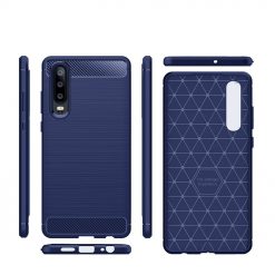 Lacné Kryty | Zadný kryt Forcell Carbon modrý – Huawei P30 | Lacné Kryty
