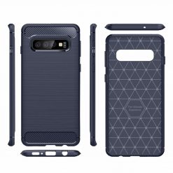 Lacné Kryty | Zadný kryt Carbon modrý – Samsung Galaxy S10 Plus (S10+) | Lacné Kryty