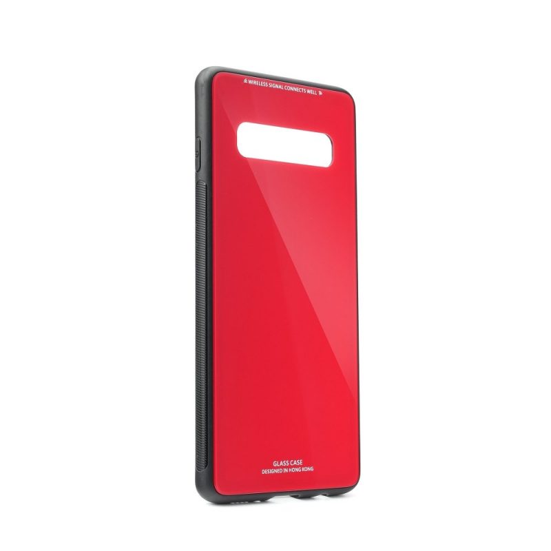 Lacné Kryty | Sklenený kryt Glass Case červený – Samsung Galaxy S10 Plus (S10+)