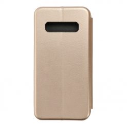 Lacné Kryty | Peňaženkové puzdro Elegance zlaté – Samsung Galaxy S10 | Lacné Kryty