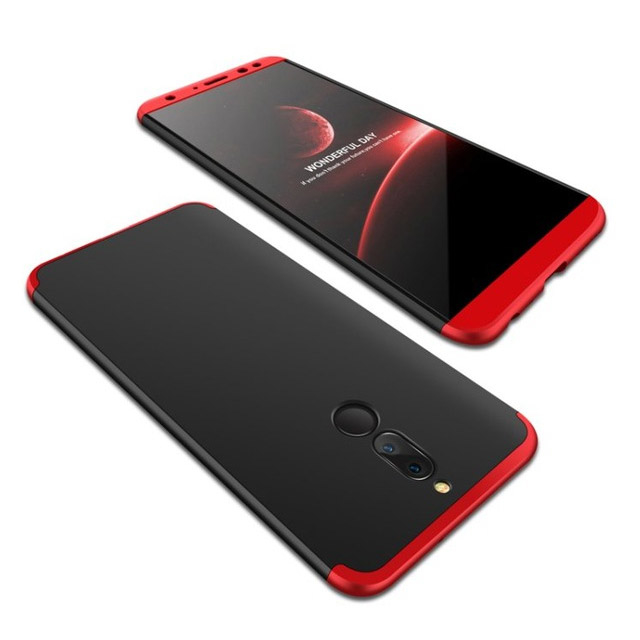 Puzdro 360 Protection čierno-červené – Huawei Mate 10 Lite