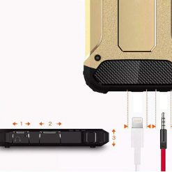 Lacné Kryty | Odolný kryt Hybrid Armor zlatý – Huawei Mate 10 Lite | Lacné Kryty
