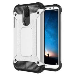 Odolný kryt Hybrid Armor strieborný – Huawei Mate 10 Lite