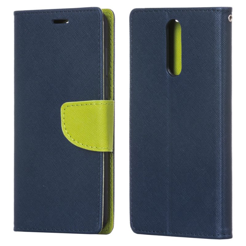 Lacné Kryty | Peňaženkové puzdro Fancy Book modro-limetkové – Huawei Mate 10 Lite