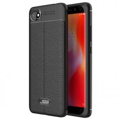 Lacné Kryty | Zadný kryt litchi pattern čierny – Xiaomi Mi A2 Lite | Lacné Kryty