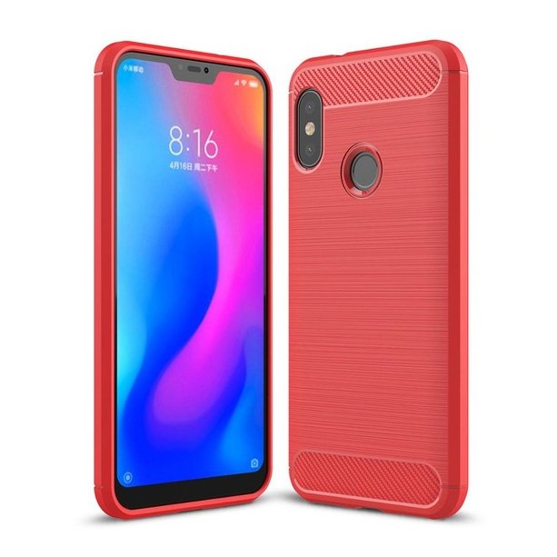 Zadný kryt Carbon červený – Xiaomi Mi A2 Lite | Lacné Kryty Lacné Kryty | Zadný kryt Carbon červený – Xiaomi Mi A2 Lite | Lacné Kryty