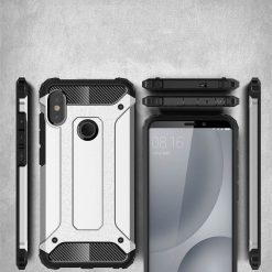 Odolný kryt Hybrid Armor strieborný – Xiaomi Mi A2 Lite | Lacné Kryty Lacné Kryty | Odolný kryt Hybrid Armor strieborný – Xiaomi Mi A2 Lite | Lacné Kryty